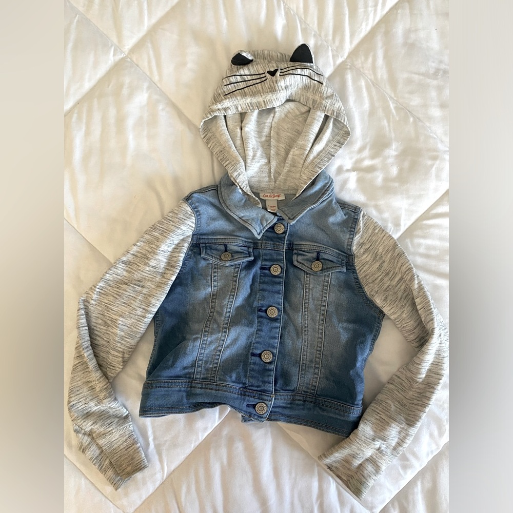 Cat&Jack Kitty Jean Jacket - Size 6/6x